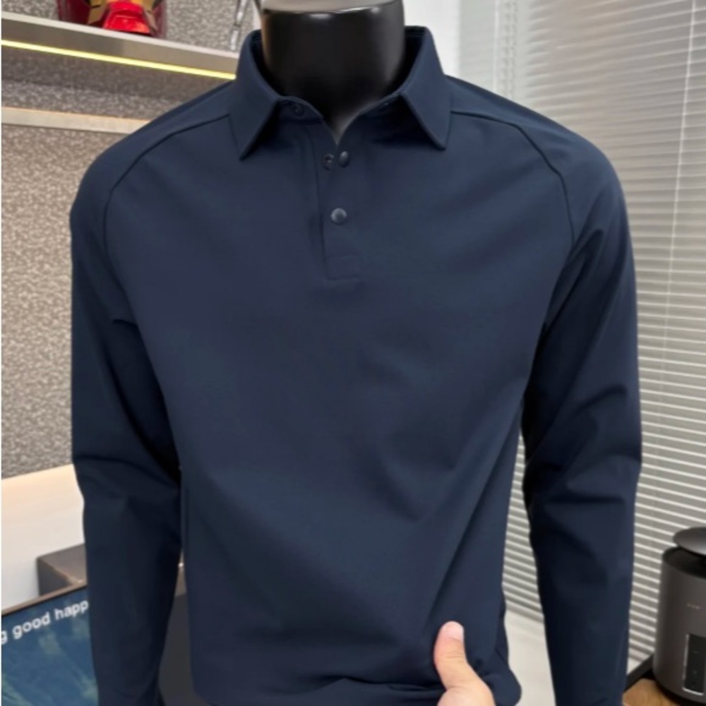 Classic Navy Men's Dress Shirt